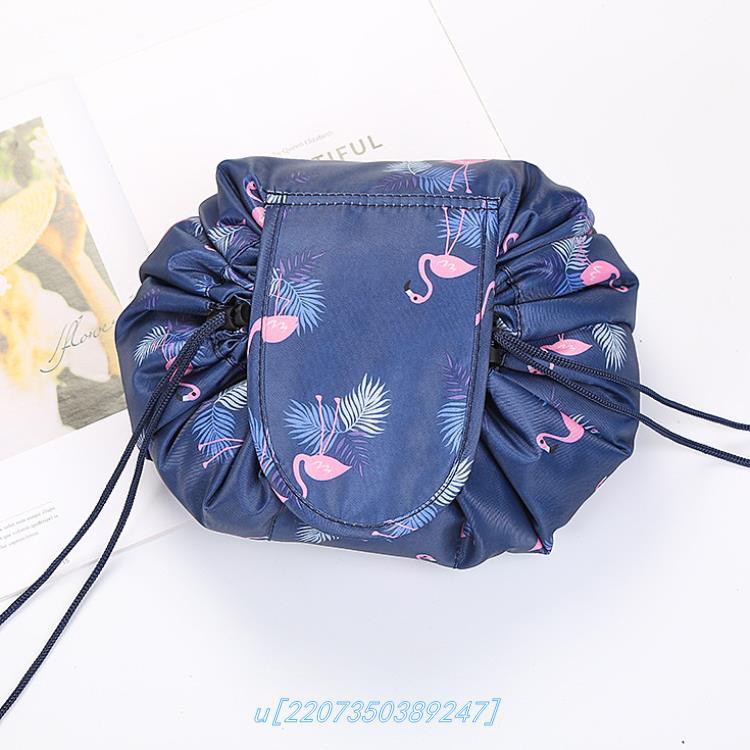 Small  Lazy Drawstring Cosmetic Bag Portable