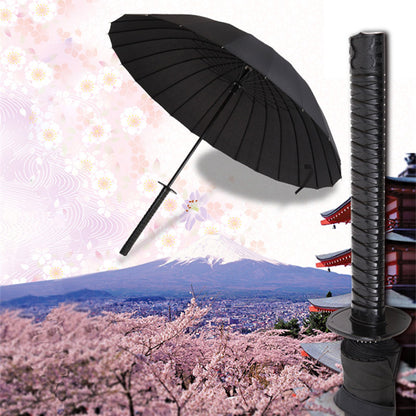 Black Straight Pole Creative Automatic Sun Umbrella