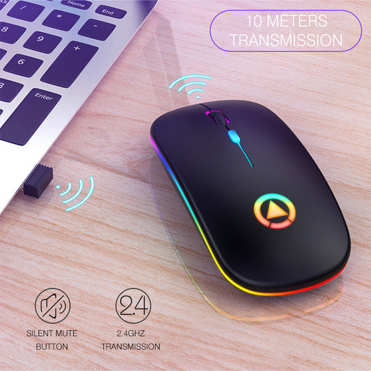 Mouse Bluetooth com carregamento sem fio A2