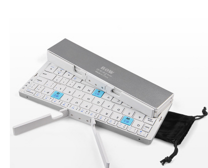 Mini teclado inalámbrico plegable con tres Bluetooth