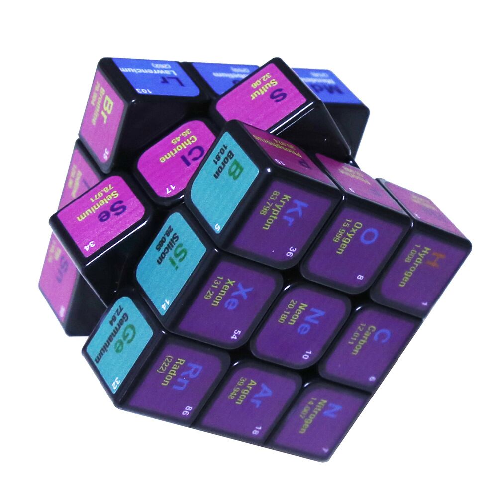 Tabla periódica química Cubo de Rubik