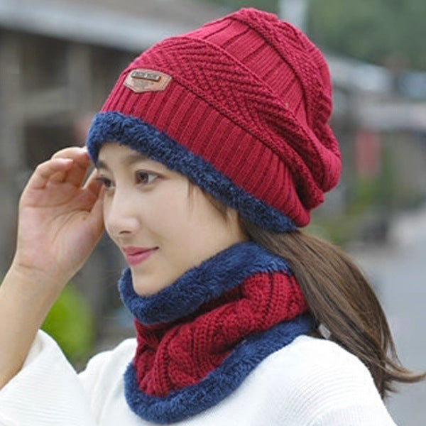 Knit Hat Winter Thick Cap Head Warmer