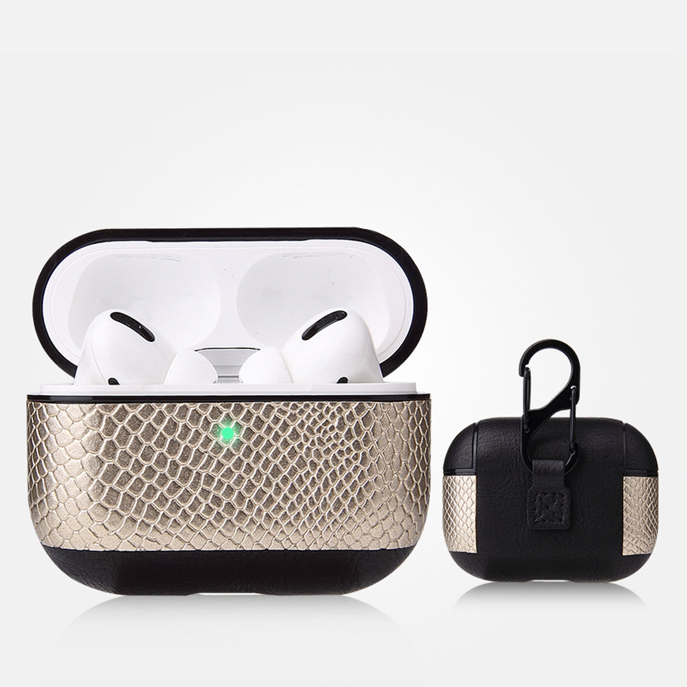 Funda de cuero para auriculares Airpods Pro