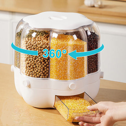 Kitchen Dry Food Sealed Storage Container Grain Box Cereal Dispenser Rice Tank