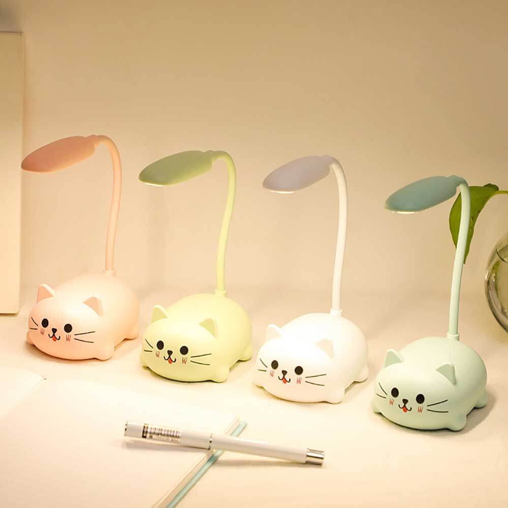 LED de dibujos animados lindo mascota manguera luz nocturna plegable carga USB