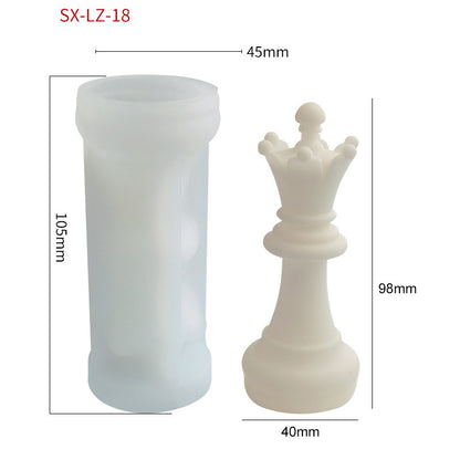 Chess Scented Candle Silicone Mold DIY