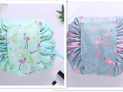 Small  Lazy Drawstring Cosmetic Bag Portable