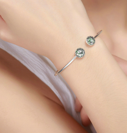 Veroco pulsera de plata de ley s925 pulsera de árbol de vida salvaje simple a la moda para mujer