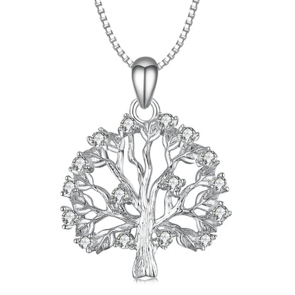 Life Tree Pendant 925 Silver Necklace