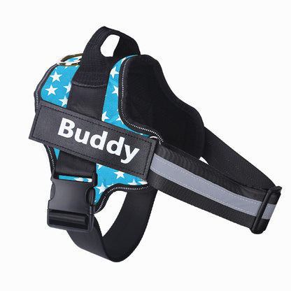 Personalized Dog Harness NO PULL Reflective Breathable Adjustable Pet Harness Vest For Small Large Dog