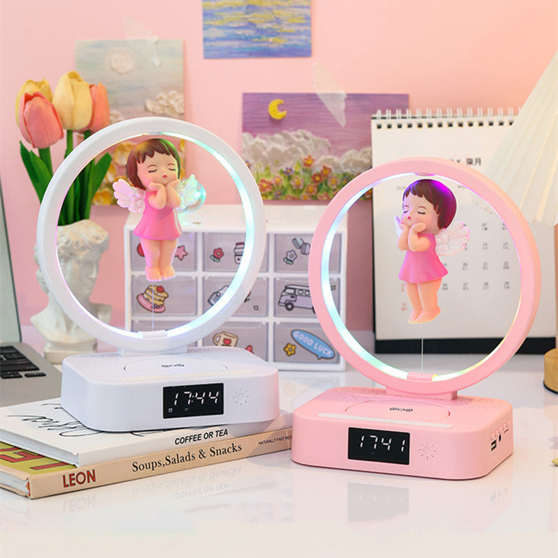 Angel Girl Magnetic Suspension Bluetooth Clock Speaker