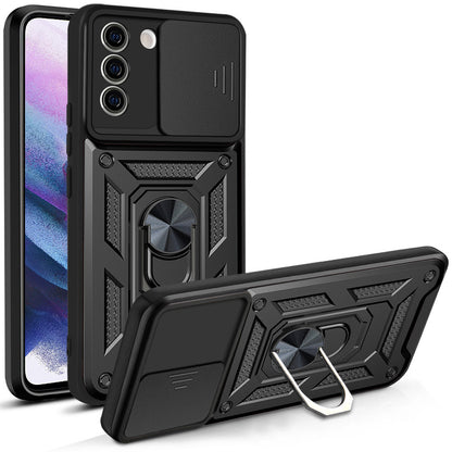 Funda protectora para teléfono con soporte de anillo magnético