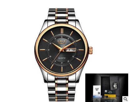 Business Waterproof Steel Belt Watch Men's Multi-function Luminous