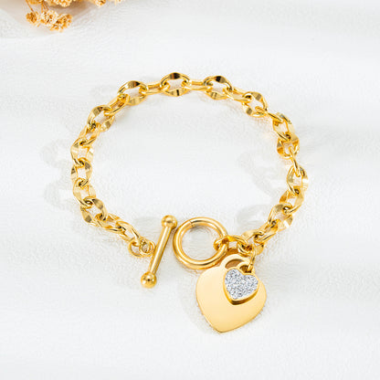 Pulsera de acero inoxidable amor