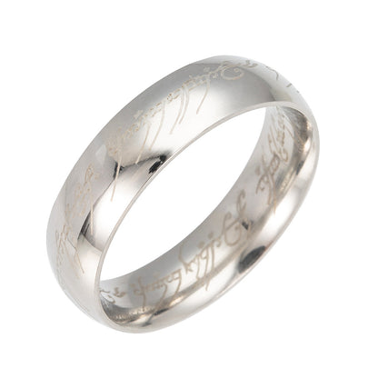 Titanium Steel Ring Men's Ring