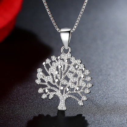 Life Tree Pendant 925 Silver Necklace