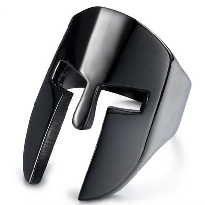 Mask Titanium Steel Personality Men's Stainless Steel Ring