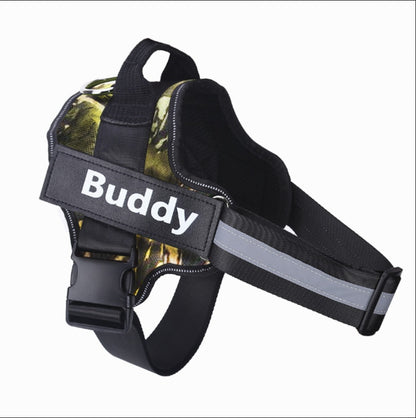 Personalized Dog Harness NO PULL Reflective Breathable Adjustable Pet Harness Vest For Small Large Dog