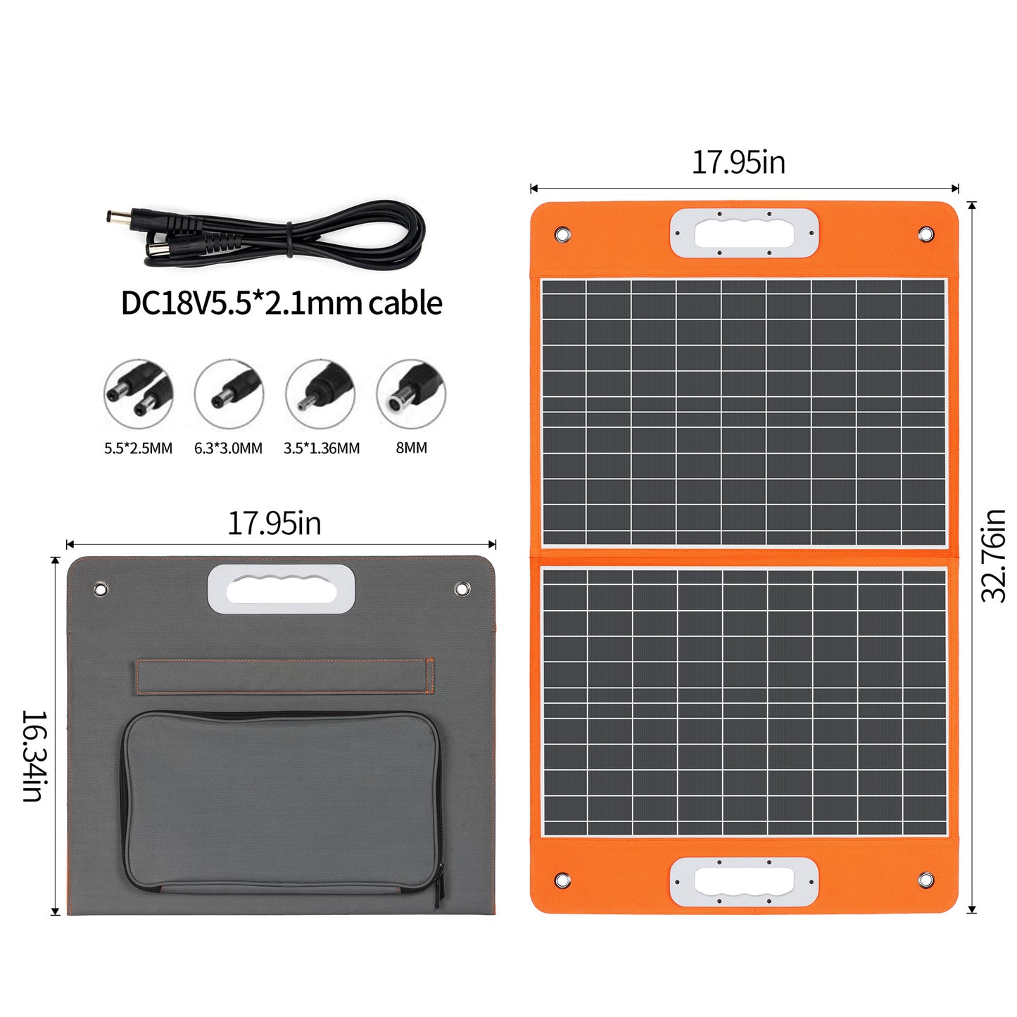 Fast Charge Home Outdoor Camping Folding Portable Solar Panel