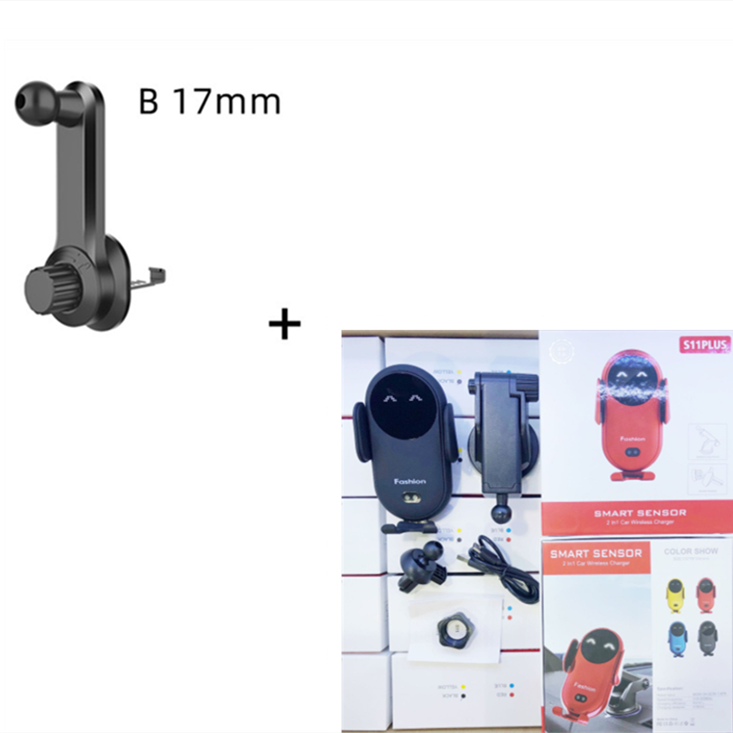 Carregador sem fio para carro com indução infravermelha Suporte para telefone para carro