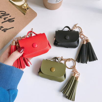 Compatible with Apple, Leather tassel Airpods Pro case