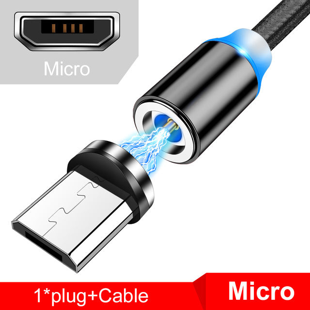 Cable USB magnético USB de carga rápida