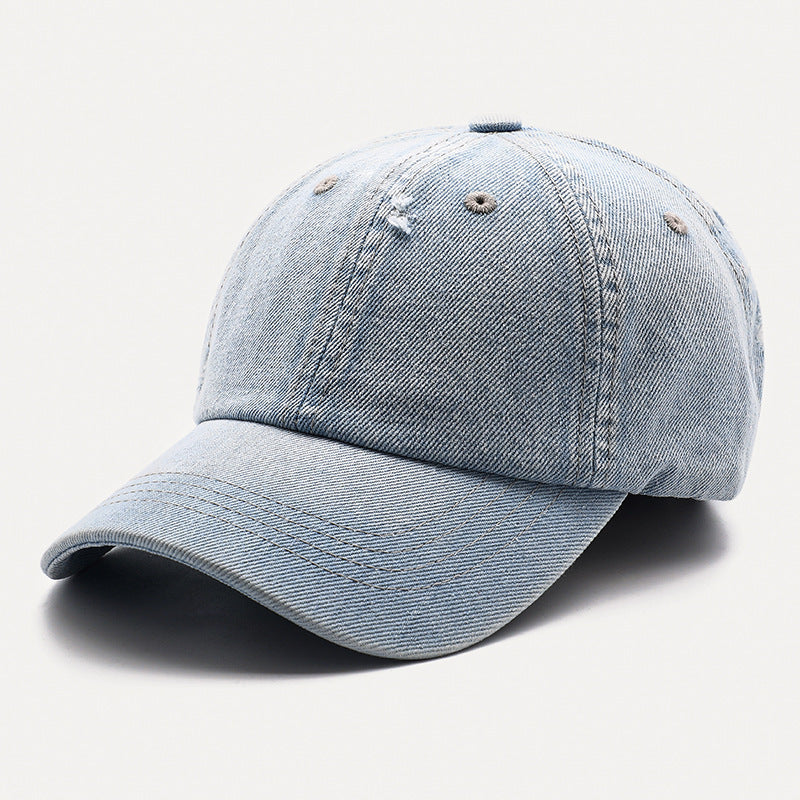 Hole Denim Men And Women General Baseball Caps