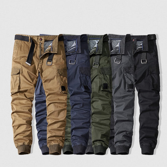 Multi-pocket Men's Loose Straight Casual Pants