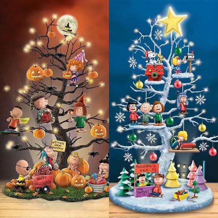 Halloween Acrylic Cartoon Tree Desktop Tree