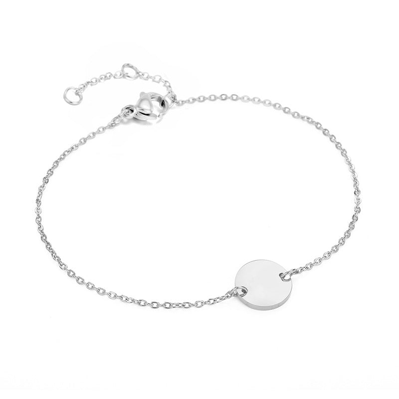 Pulsera De Acero Inoxidable Moda Simple Ahuecada