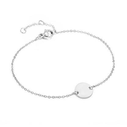 Pulsera De Acero Inoxidable Moda Simple Ahuecada