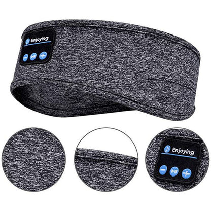 Sem fio bluetooth dormir fones de ouvido bandana fina macia elástica confortável música fones de ouvido máscara de olho para lado sleeper esportes