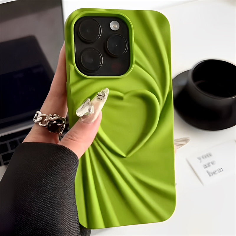 Funda para teléfono Love simple con volantes