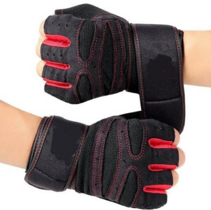 Guantes de gimnasio de medio dedo.