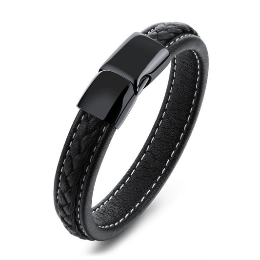 Pulseira em aço titânio preto