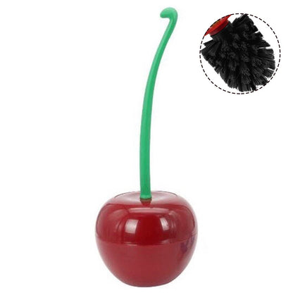 Long Handle Soft Hair Household Toilet Brush Cherry Toilet Brush Creative Plastic Cleaning Brush