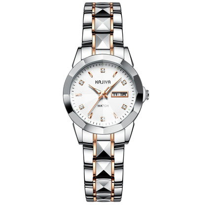 Waterproof Luminous Steel Band Ladies Watch