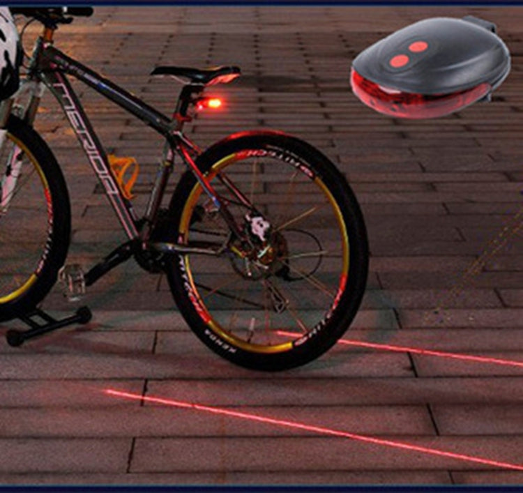 Luz trasera de bicicleta (5LED+2Laser)