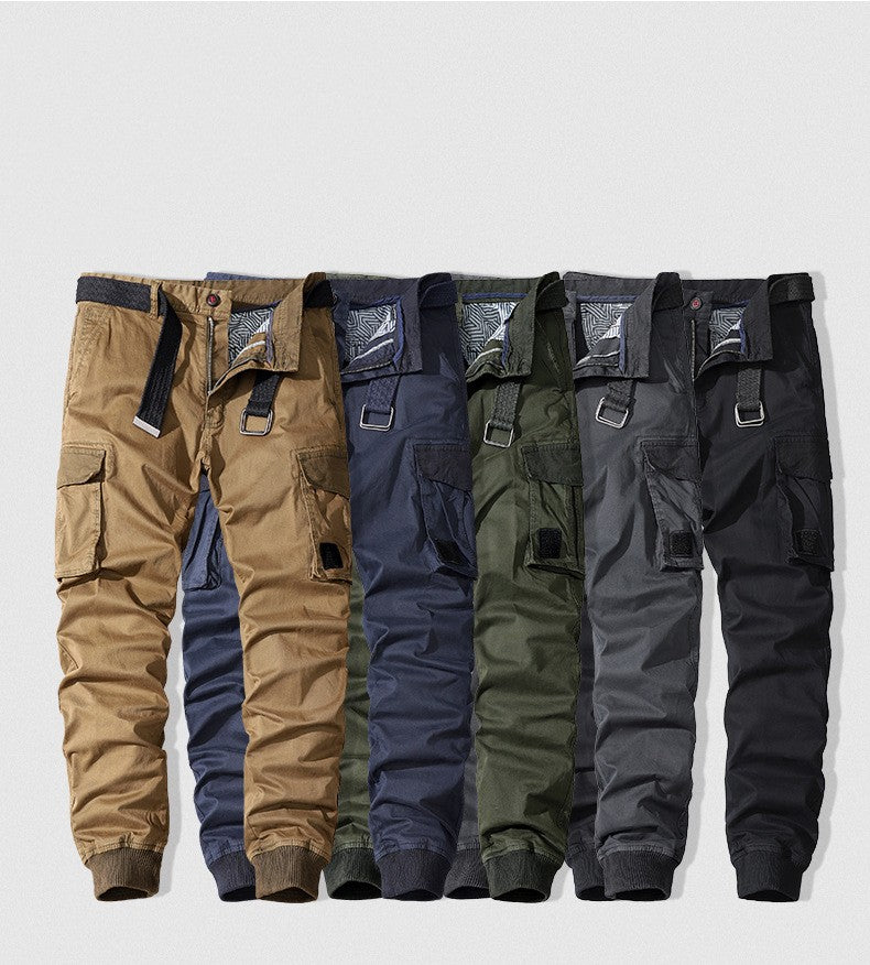 Multi-pocket Men's Loose Straight Casual Pants