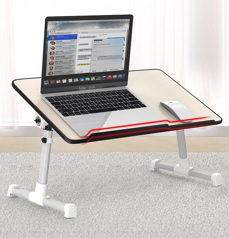 Suporte ajustável para mesa para laptop Mesa dobrável para laptop pode ser levantada em pé 