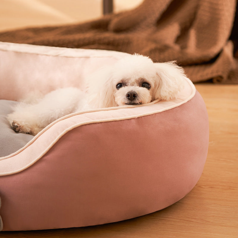 Cama para animais de estimação macia, sofá cama quente de inverno, canil para dormir de cachorro, suprimentos para animais de estimação