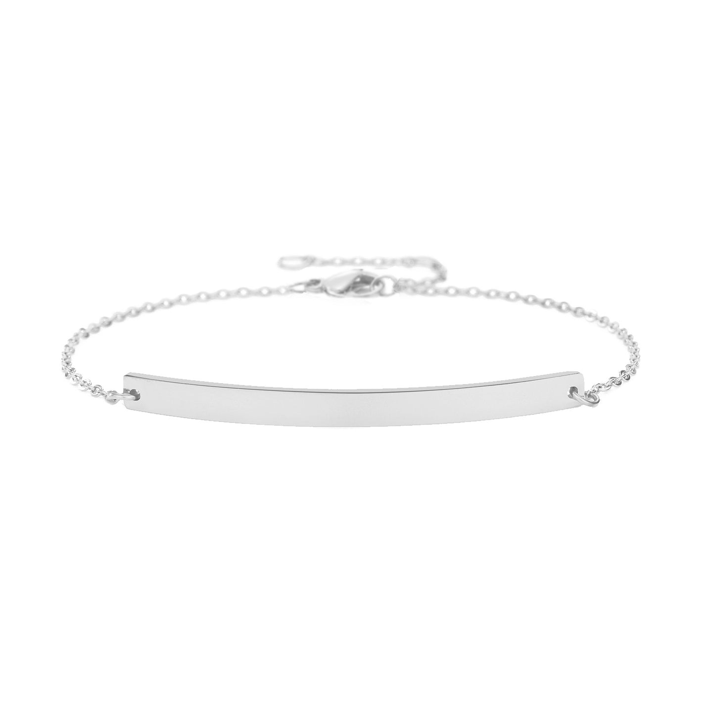 Pulsera De Acero Inoxidable Moda Simple Ahuecada