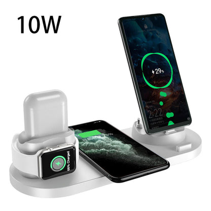 Wireless Charger For IPhone Fast Charging Pad For Phone Watch 6 In 1 Charging Dock Station