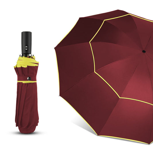 Fully automatic folding umbrella