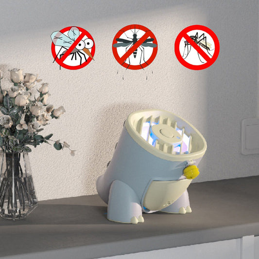 Lâmpada para matar mosquitos, dinossauro, casa, quarto, biônico, temperatura corporal, inalação turbo, plug-in USB, anti-mosquito, repelente, lâmpada de sucção de mosquitos