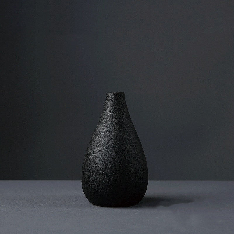 Creative Black Ceramic Small Vase