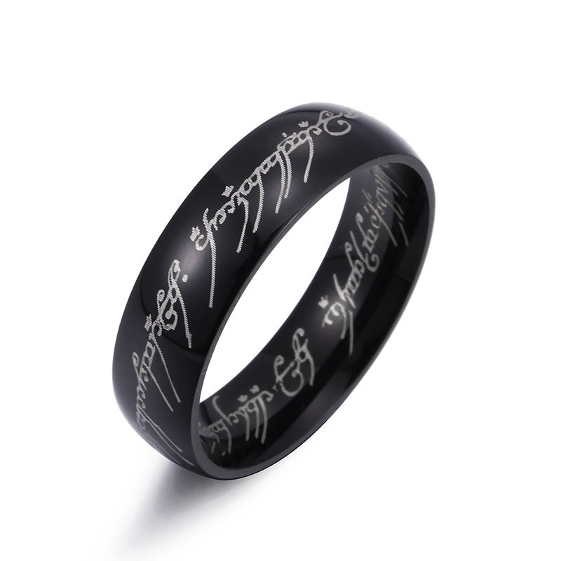 Titanium Steel Ring Men's Ring