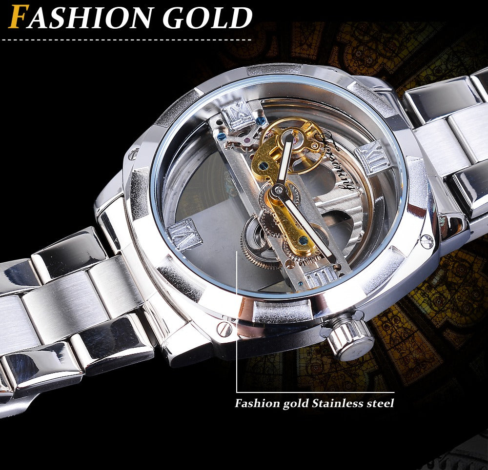 Skeleton Automatic Mechanical Watch