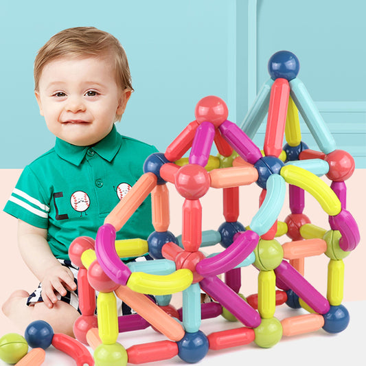 Blocos de construção de vara magnética de brinquedos para bebês