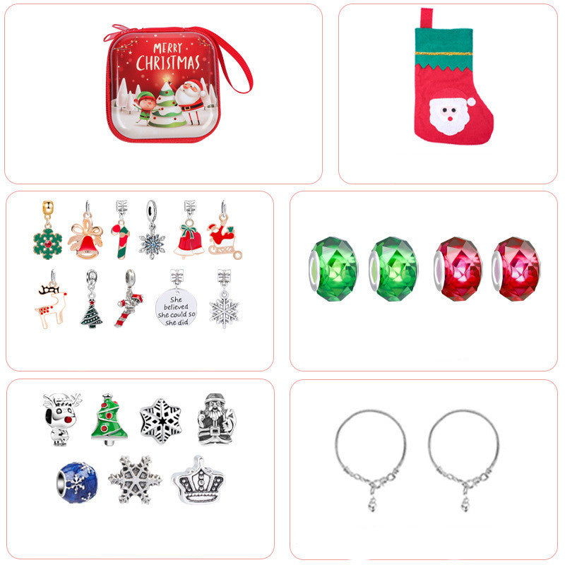 Children's Fashion Bracelet Christmas Snowman Set